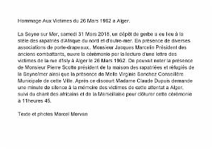 2018 03 31 LA SEYNE SUR MER HOMMAGE AUX VICTIMES DU 26 MARS 1962 A ALGER